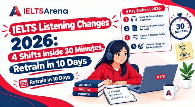 IELTS Listening Changes [2026]: 4 Confirmed Shifts, the You-Are-Here Marker, and the Global-Accents Drill