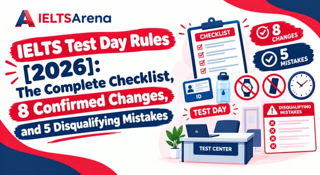 IELTS Test Day Rules [2026]: The Complete Checklist, 8 Confirmed Changes, and 5 Disqualifying Mistakes